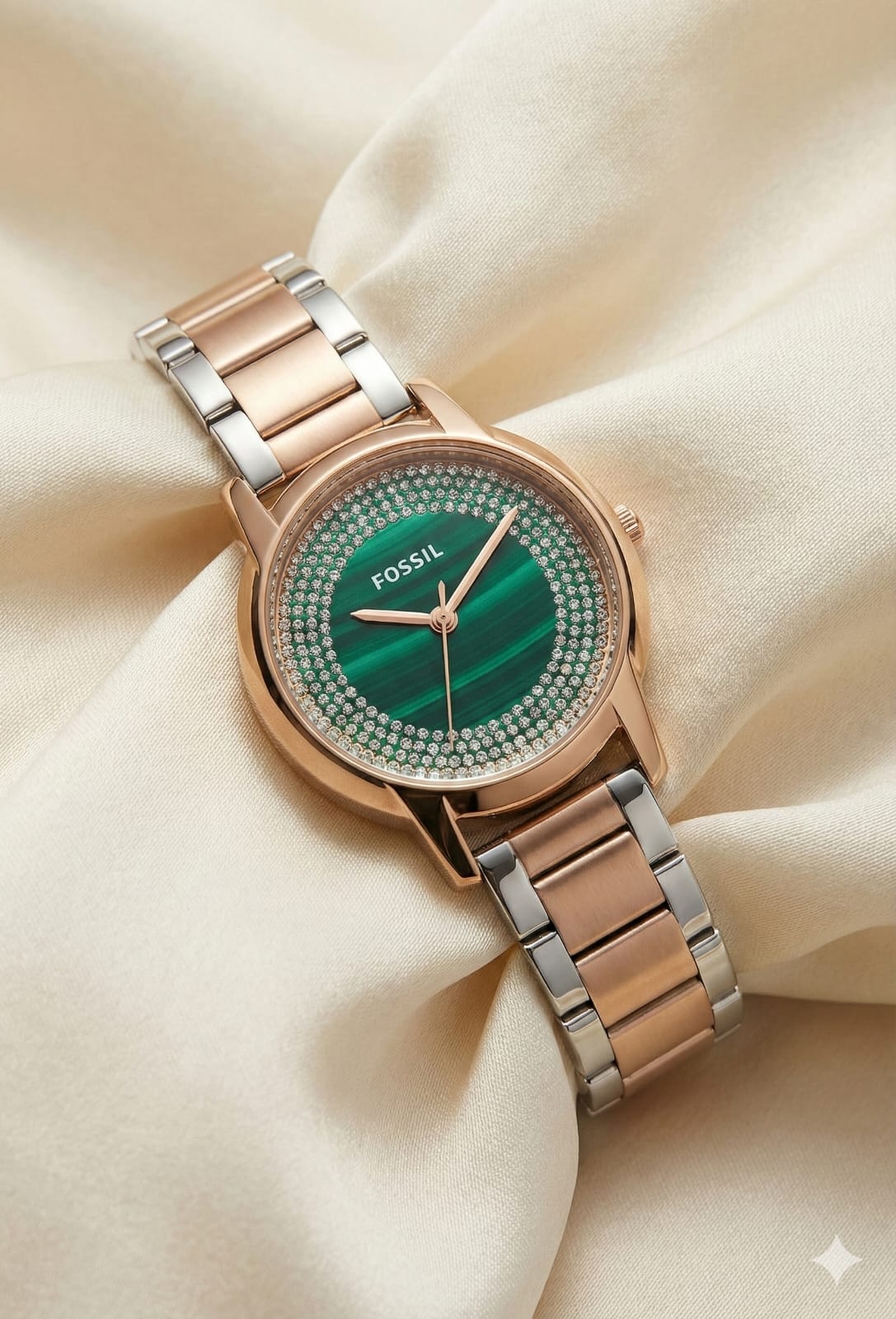 FOSSI L TWO TONE GREEN FOR HER