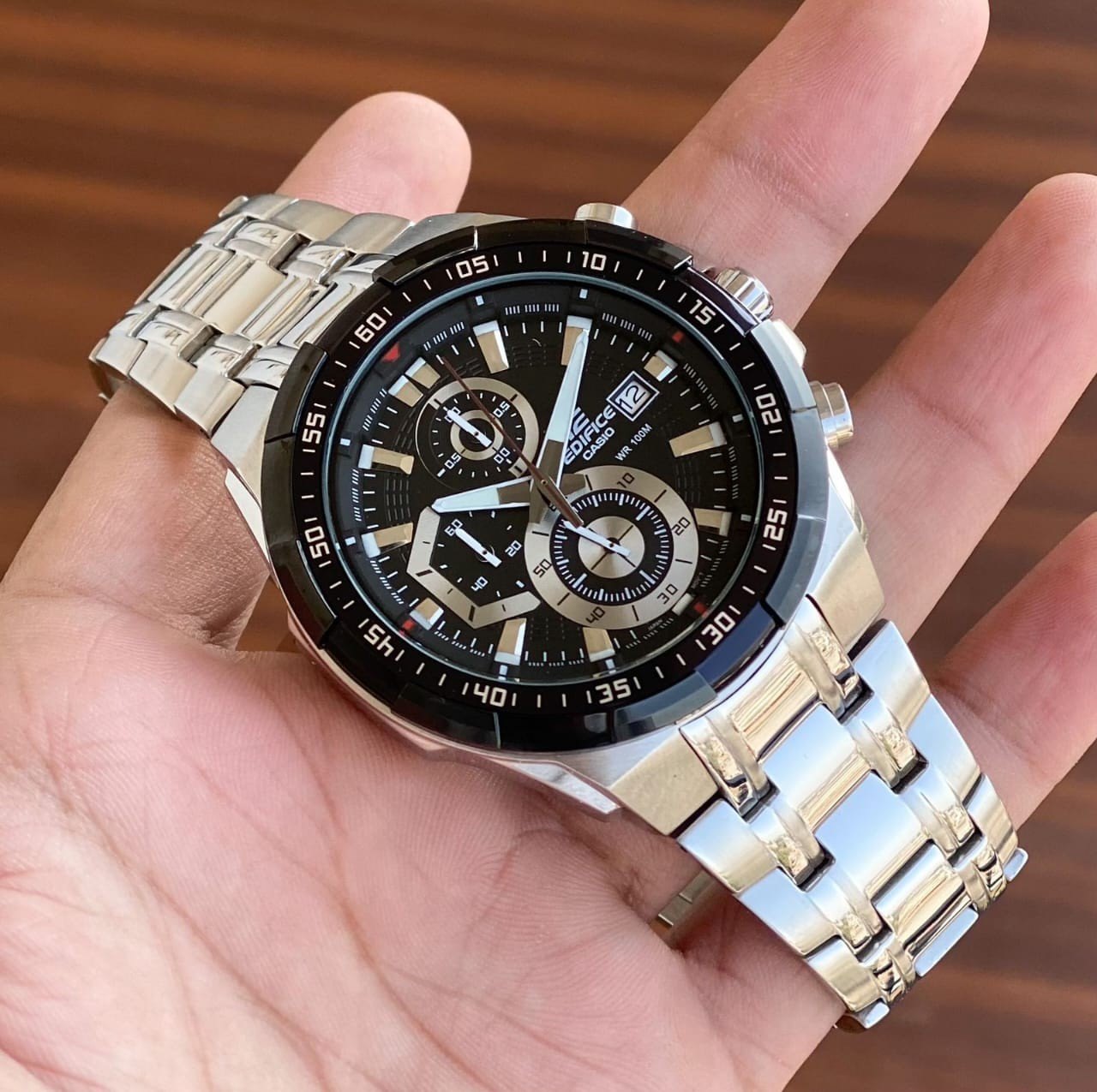 CASI O EDIFICE EFR-539 SILVER BLACK XoticCollection