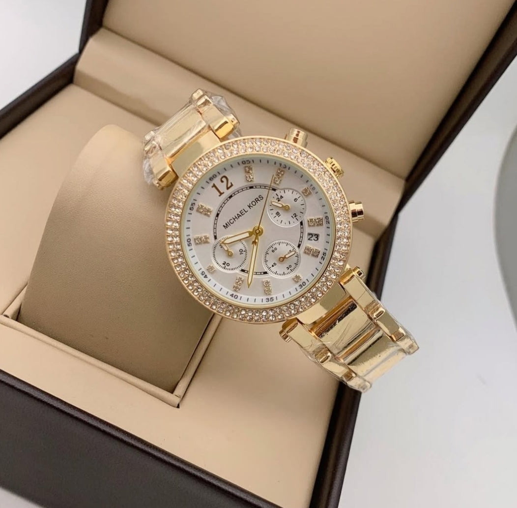MICHAE L KORS PARKER GOLD WHITE XoticCollection