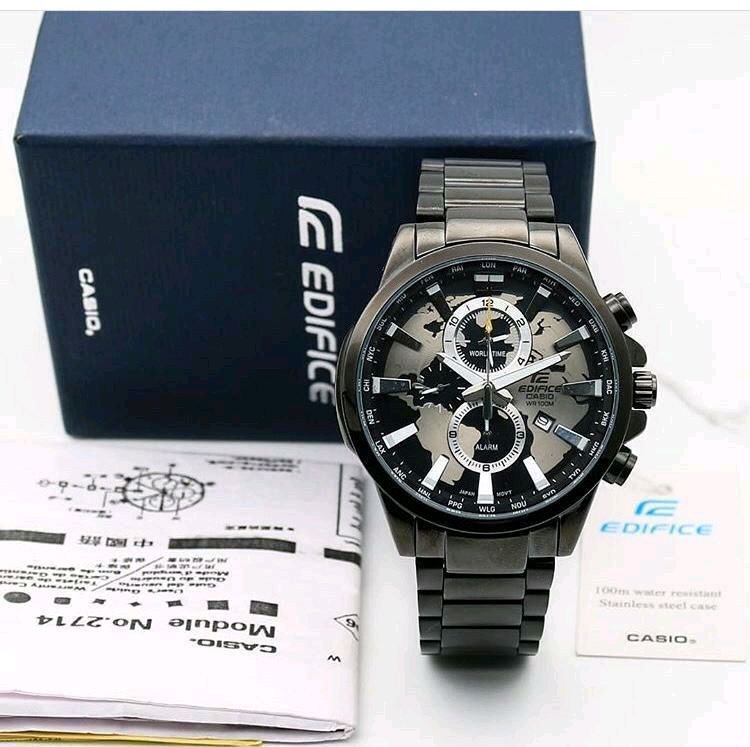 CASI O EDIFICE EFR-303D WORLD MAP BLACK XoticCollection