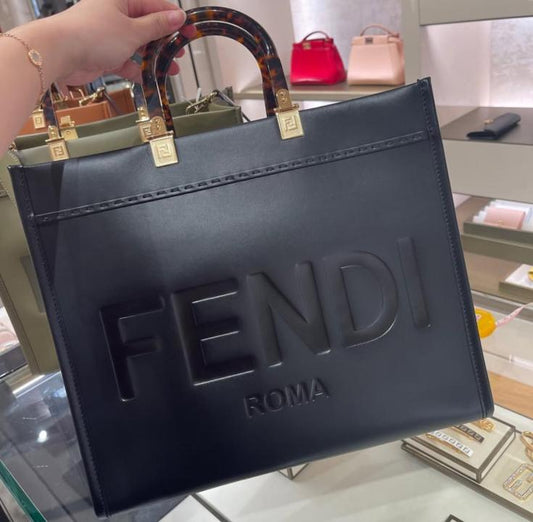 FEND I SUNSSHINE SHOPPERS TOTE WITH DUST BAG watchlady