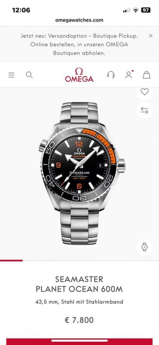 OMEG A SEA MASTER PLANET OCEAN watchlady