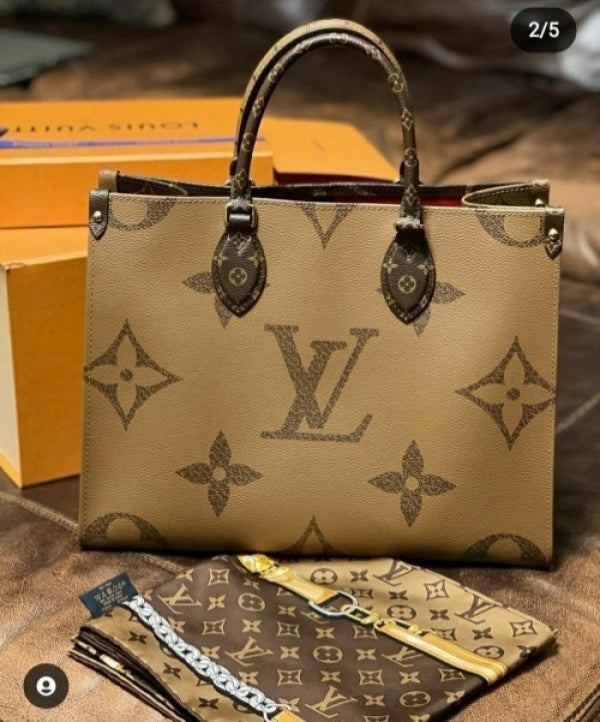 LV ON THE GO TOTE BAG WITH DUST BAG XoticCollection