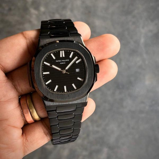 PP QUARTZ ALL BLACK watchlady