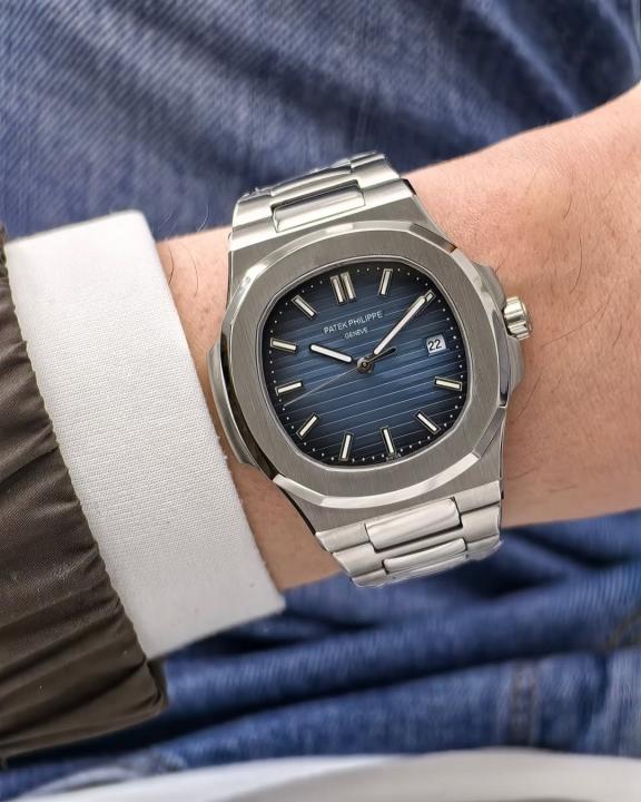 PP QUARTZ SILVER BLUE watchlady