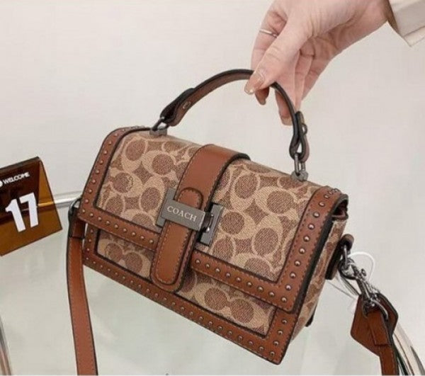 COAC H STUDDED BAG WITH OG BOX AND DUSTBAG XoticCollection