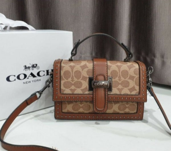 COAC H STUDDED BAG WITH OG BOX AND DUSTBAG XoticCollection