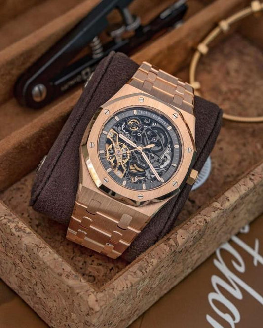 AP SKELETON ROSE AUTO MOVEMENT watchlady