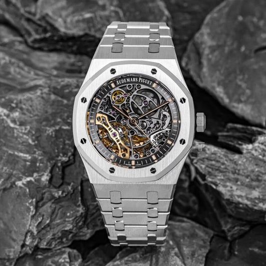 AP SKELETON GREY AUTO MOVEMENT watchlady