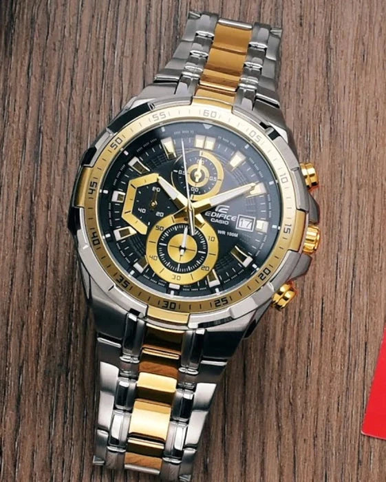 CASI O EDIFIC E EFR-539D TWO TONE BLACK XoticCollection