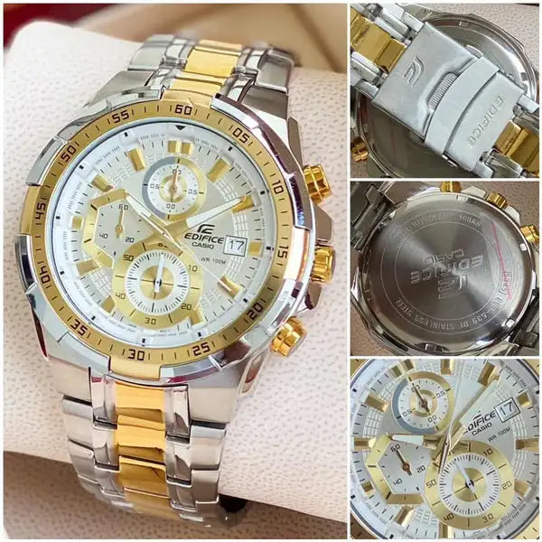 CASI O EDIFIC E EFR-539D TWO TONE WHITE XoticCollection