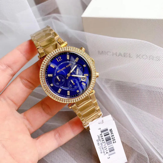 MICHAE L KORS PARKER GOLD BLUE XoticCollection