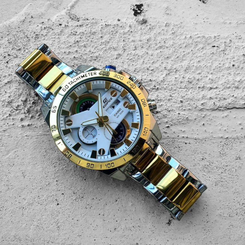CASI O EDIFICE EFR-540 TWO TONE WHITE XoticCollection