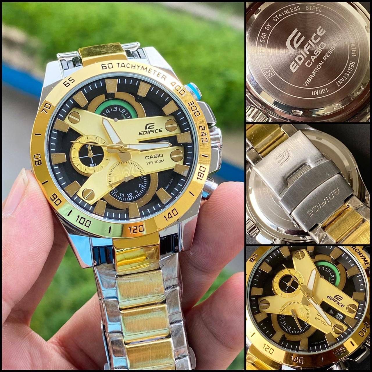 CASI O EDIFIC E EFR-540 TWO TONE BLACK XoticCollection