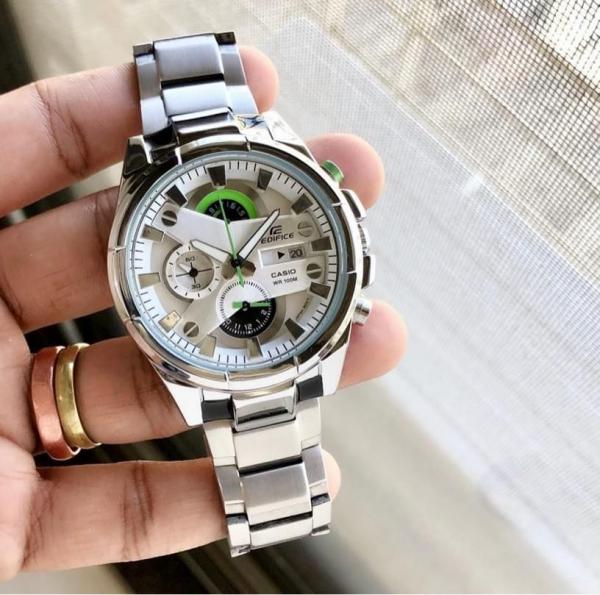 CASI O EDIFIC E EFR-540 SILVER WHITE XoticCollection