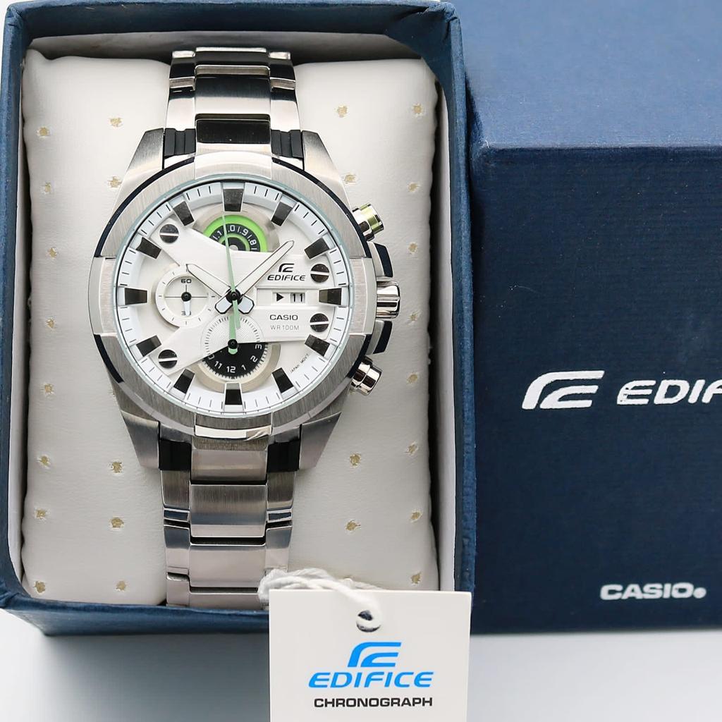 CASI O EDIFIC E EFR-540 SILVER WHITE XoticCollection