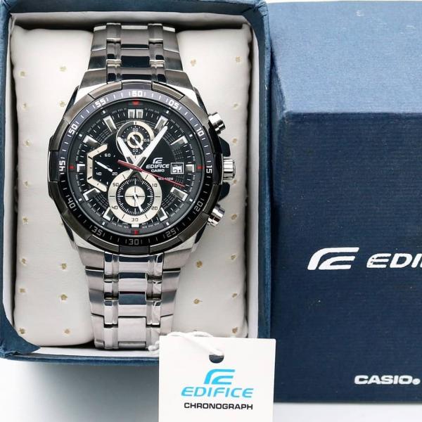 CASI O EDIFIC E EFR-539D SILVER BLACK XoticCollection