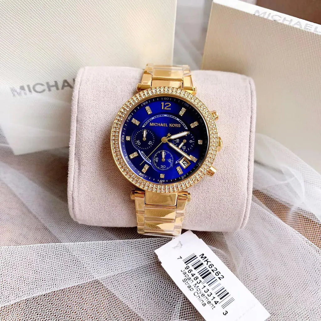 MICHAE L KORS PARKER GOLD BLUE XoticCollection