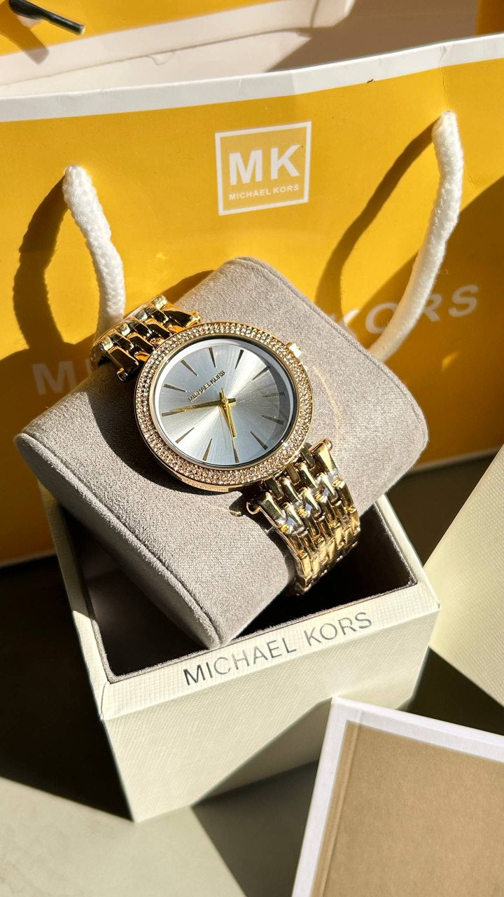 MICHAE L KORS DARCI GOLD WHITE XoticCollection