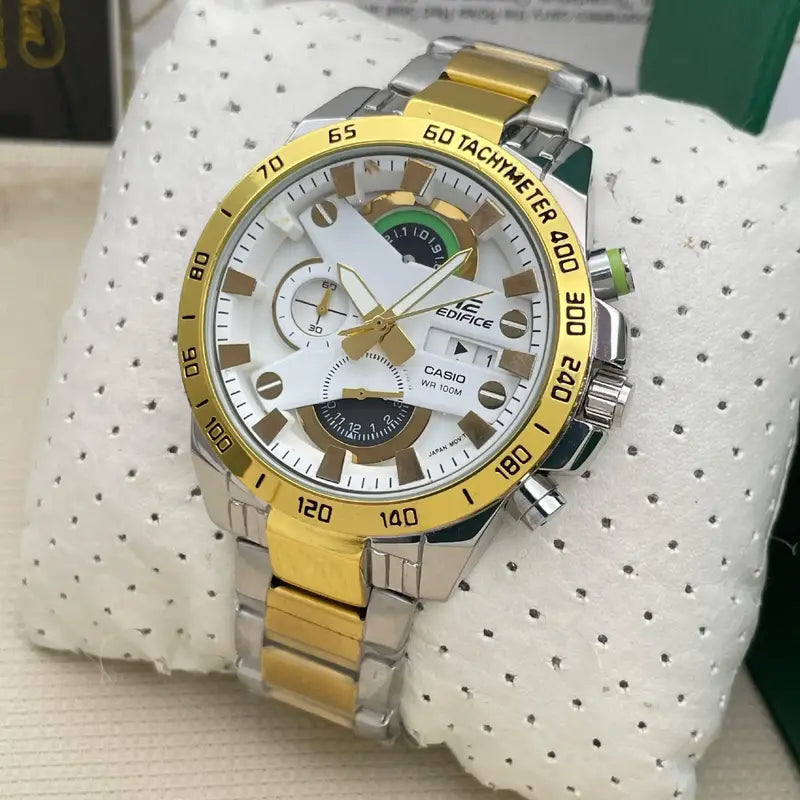 CASI O EDIFICE EFR-540 TWO TONE WHITE XoticCollection