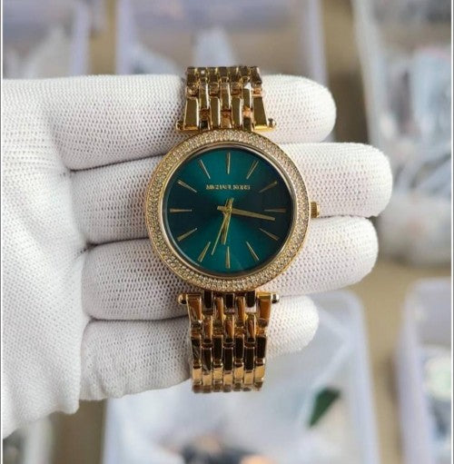 MICHAE L KORS DARCI GOLD GREENISH BLUE XoticCollection