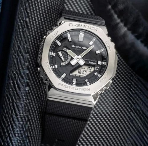 CASI O GSHOCK GA 2100 SILVER BLACK XoticCollection