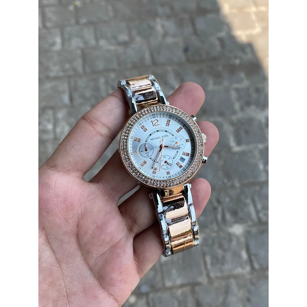 MICHAE L KORS PARKER TWO TONE WHITE XoticCollection