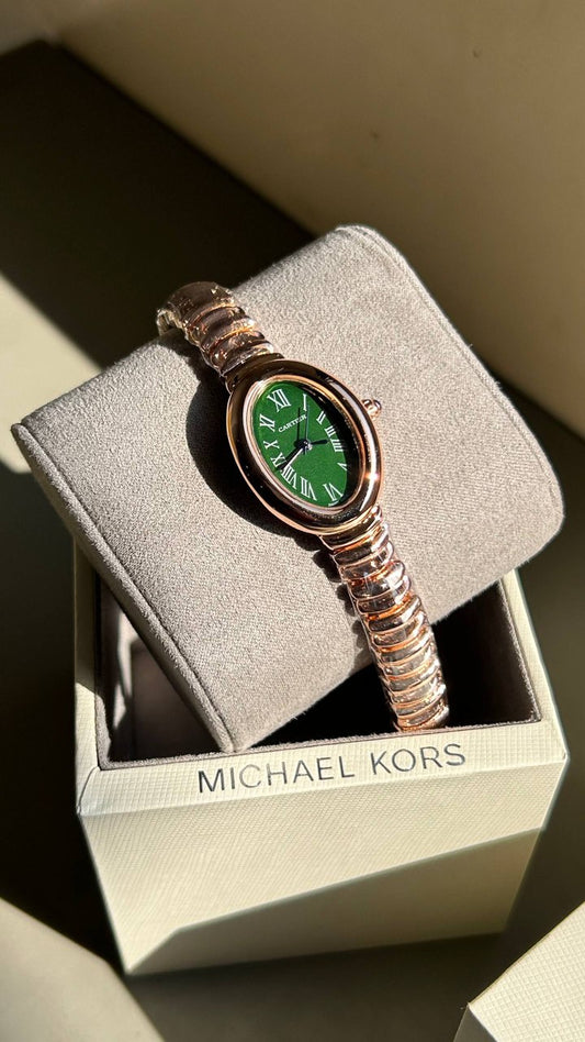 CARTIE R WATCH FOR HER ROSE GREEN XoticCollection