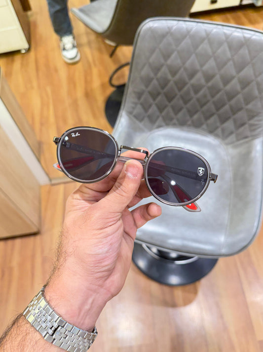 RAYBA N 02 GREY BLACK SUNGLASSES WITH OG BOX XoticCollection