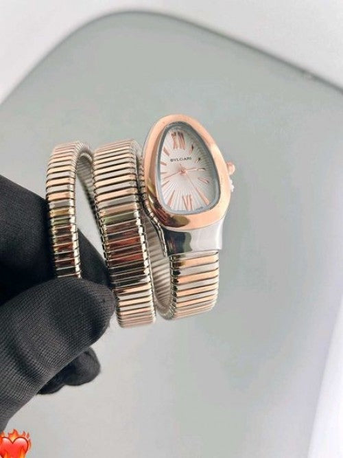 BVLGAR I SERPENTI TWO TONE WHITE WITHOUT DIAMOND XoticCollection