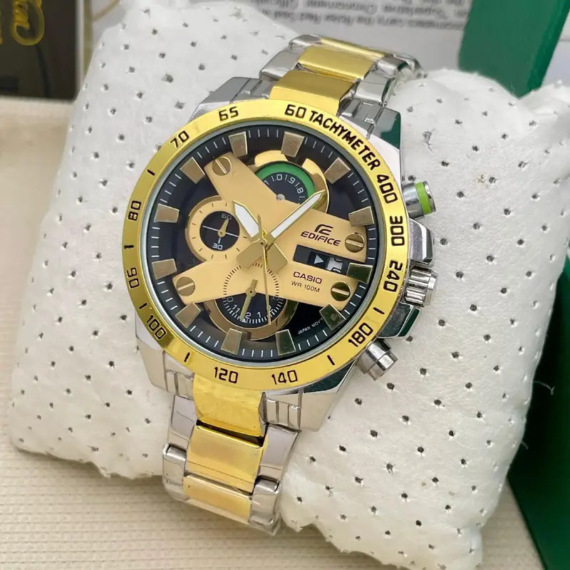 CASI O EDIFIC E EFR-540 TWO TONE BLACK XoticCollection