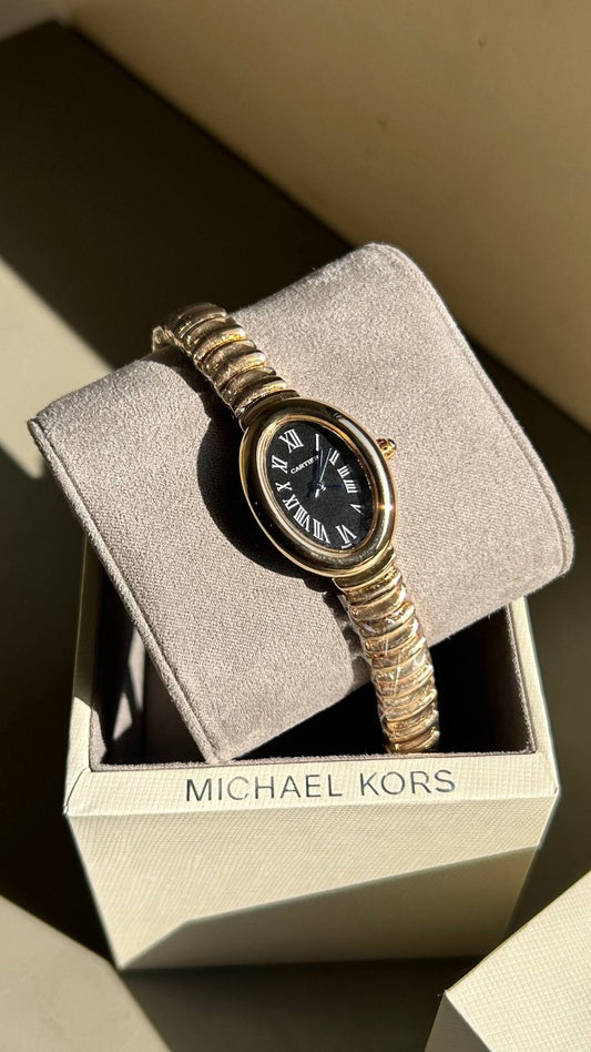 CARTIE R WATCH FOR HER GOLD BLACK XoticCollection