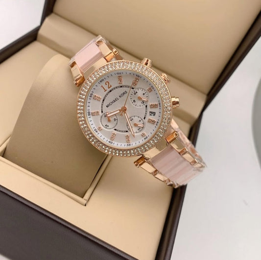 MICHAE L KORS PARKER PINK WHITE XoticCollection