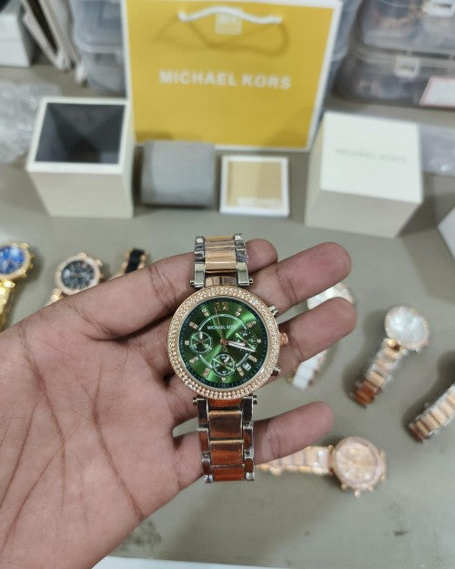 MICHAE L KORS PARKER TWO TONE GREEN XoticCollection